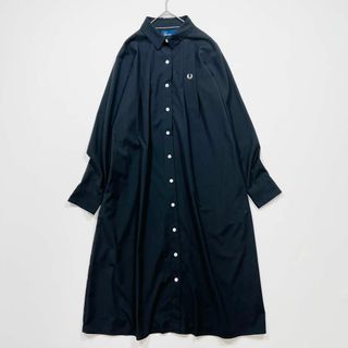 FRED PERRY - お値下げ☆フレッドペリーロングワンピース 白×黒 FRED PERRY - お値下げ☆フレッドペリーロングワンピース 白×黒