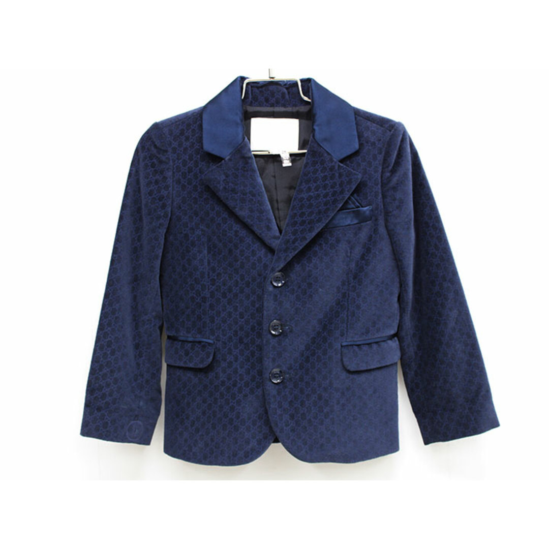 GUCCI - 【新入荷!】△グッチ/GUCCI△104cm(4) ベロアジャケット/ブレザー 濃紺 ストライプ フォーマル 入園式 結婚式 七五三  冠婚葬祭【中古】子供服 キッズ kids 男の子 fml 712052の通販 by キッズセカンズ＆セカンズ ラクマ店｜グッチならラクマ