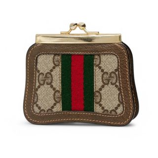 GUCCI - オールド グッチ 極美品 GG シェリー がま口 財布 小銭 GUCCI - オールド グッチ 極美品 GG シェリー がま口 財布 小銭