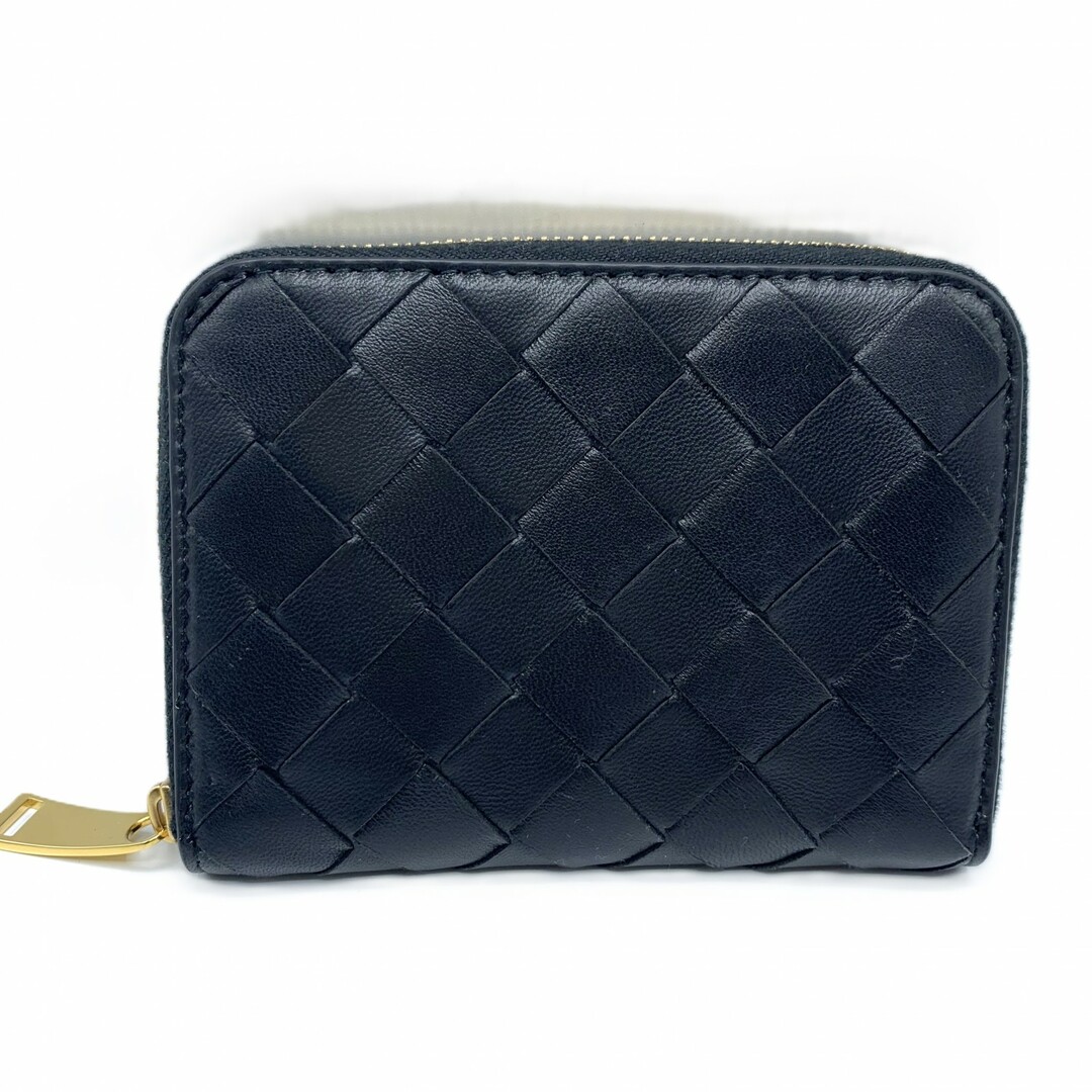BOTTEGA VENETA - ボッテガヴェネタ コインケース メンズ コンパクト財布 ラウンドファスナー ブラック 600874 VCPP2 8648 BOTTEGA VENETA Aランク  中古