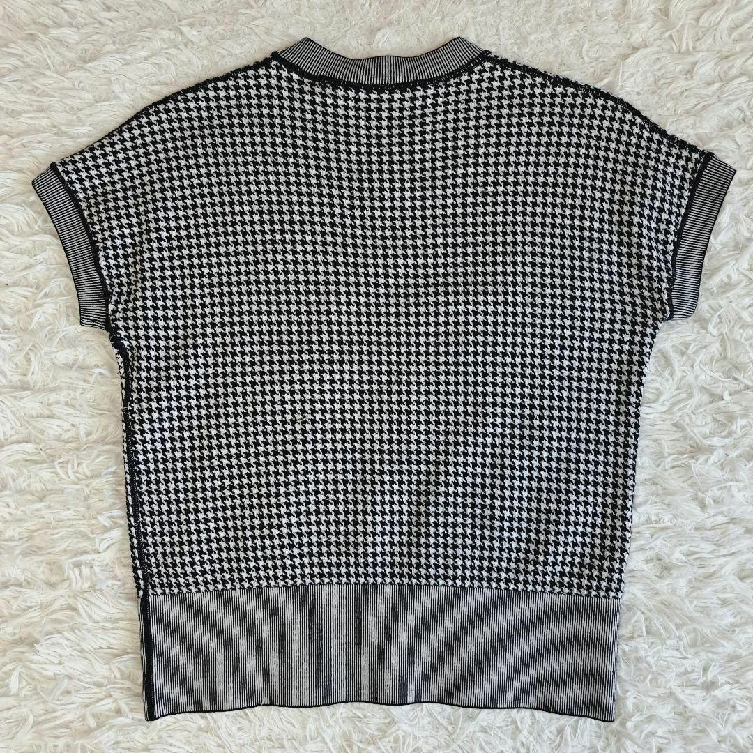 【超歓迎】 美品✨クリスチャンディオール 千鳥柄シルクカシミヤ サマーニット BEE トップス