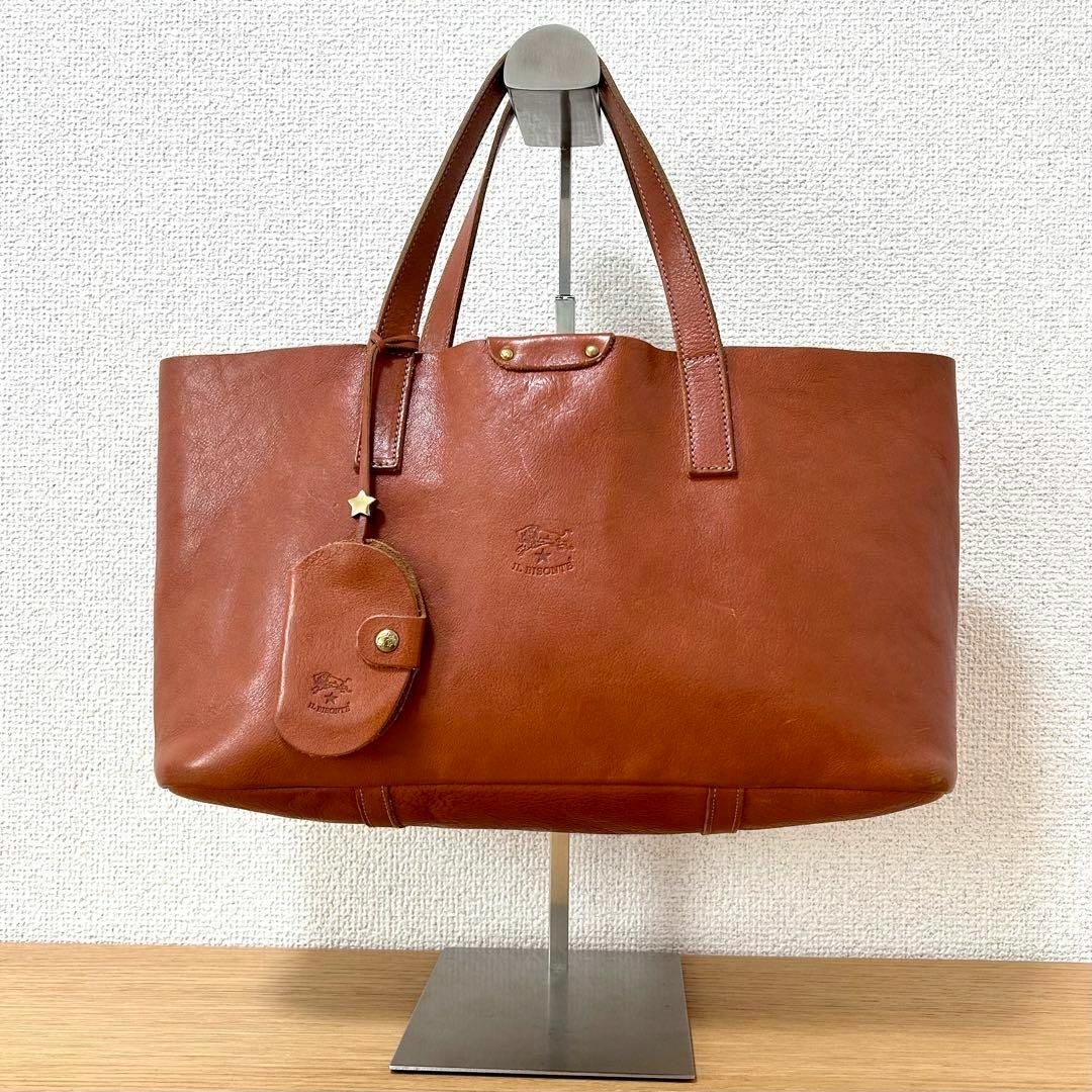 IL BISONTE - IL BISONTE イルビゾンテ トートバッグ ミラー付き IL BISONTE - IL BISONTE イルビゾンテ トートバッグ ミラー付き
