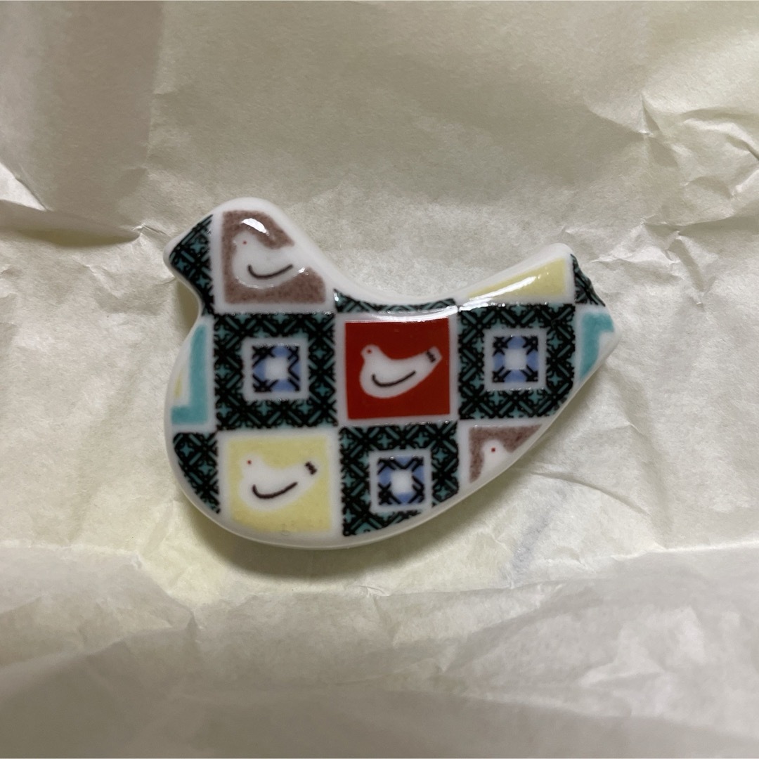 豊島屋 - 専用豊島屋本店限定 鳩谷焼(きゅうたにやき) 箸置 鳩 豊島屋 - 専用豊島屋本店限定 鳩谷焼(きゅうたにやき) 箸置 鳩
