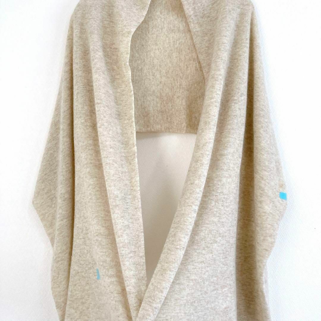 evam eva カシミヤ100％ ループ ストール ふんわり ベージュ