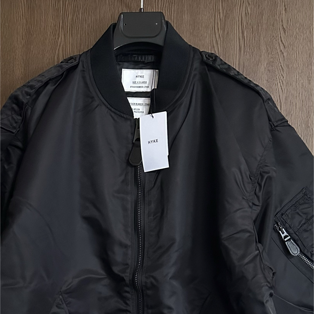HYKE - 黒4新品 HYKE メンズ TYPE L-2A JACKET ブルゾン HYKE - 黒4新品 HYKE メンズ TYPE L-2A JACKET ブルゾン