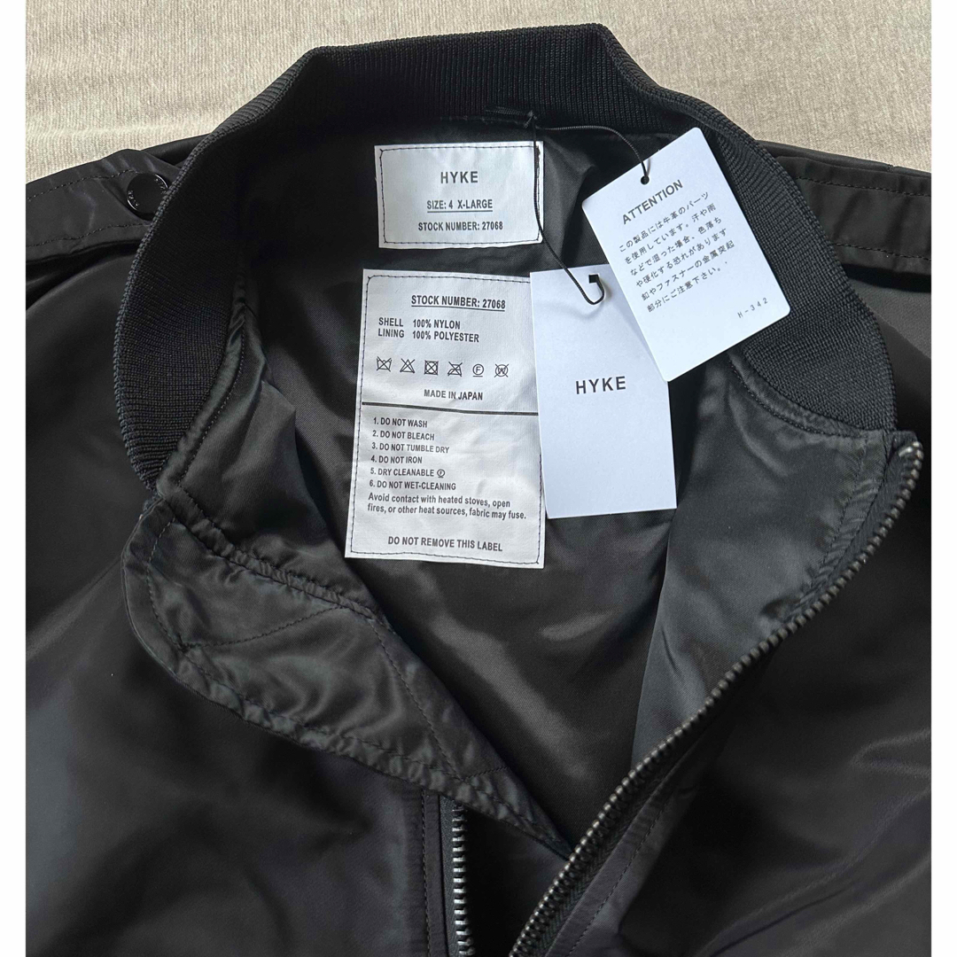 HYKE - 黒4新品 HYKE メンズ TYPE L-2A JACKET ブルゾン HYKE - 黒4新品 HYKE メンズ TYPE L-2A JACKET ブルゾン
