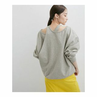 アダムエロぺ(Adam et Rope')の【定価16500円】サステナブル・2WAY デザインスウェットプルオーバー 美品(トレーナー/スウェット)