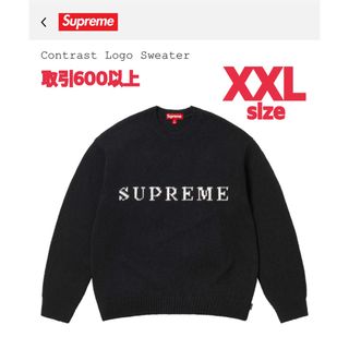 Supreme - Supreme Contrast Logo Sweater Black XXLの通販 by Supreme - Supreme Contrast Logo Sweater Black XXLの通販 by
