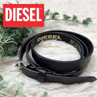 DIESEL - 洗練されたデザイン DIESEL ベルト B-1dr 25 ブラック DIESEL - 洗練されたデザイン DIESEL ベルト B-1dr 25 ブラック