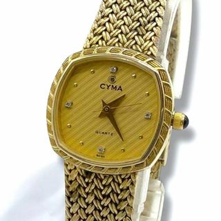 CYMA - ◇美品 稼働 CYMA 腕時計 4Pストーン 新品電池 CYMA - ◇美品 稼働 CYMA 腕時計 4Pストーン 新品電池
