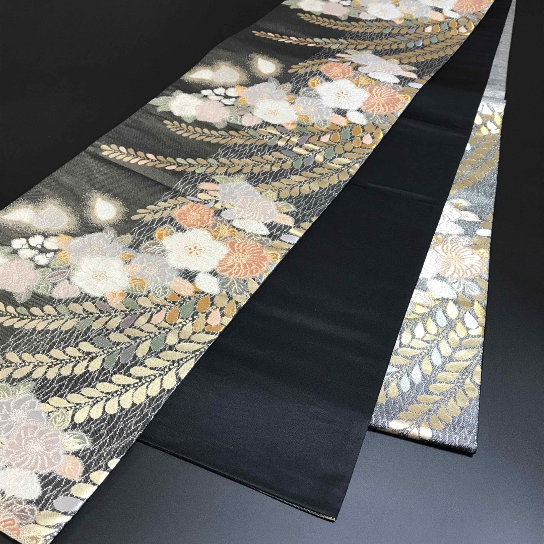 3138］袋帯 美品 唐織 華織 辻ヶ花 六通 逸品 正絹 着物