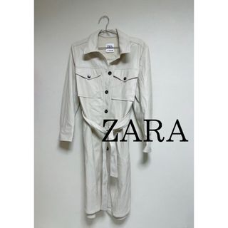 ザラ(ZARA)の【SALE】ZARA フェイクレザーロングコート　アウター(ロングコート)