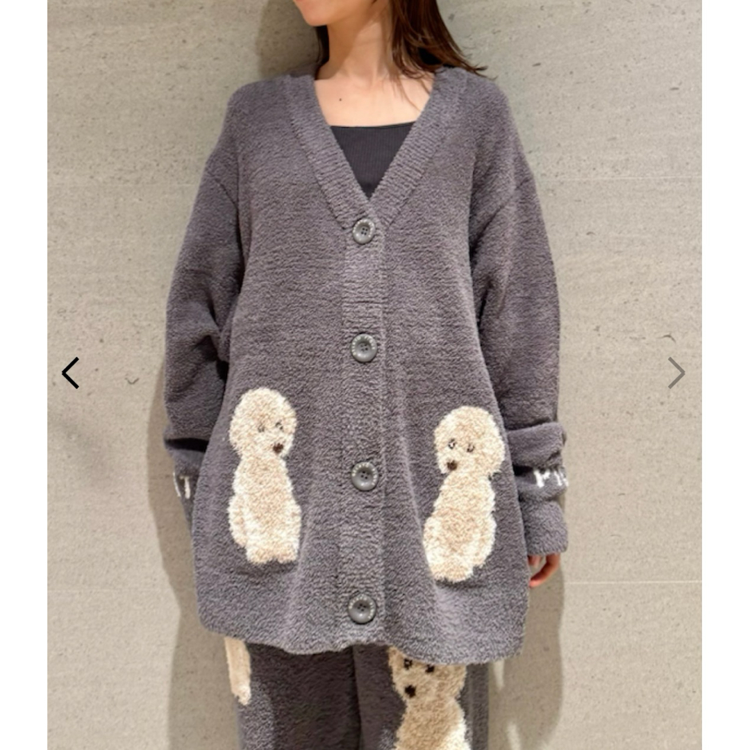 gelato pique - 【UNISEX】トイプードルジャガードカーディガン gelato pique - 【UNISEX】トイプードルジャガードカーディガン