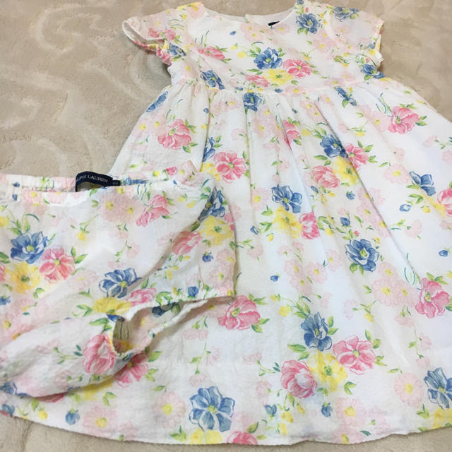 Ralph Lauren(ラルフローレン)の花柄ワンピース キッズ/ベビー/マタニティのキッズ服女の子用(90cm~)(ワンピース)の商品写真