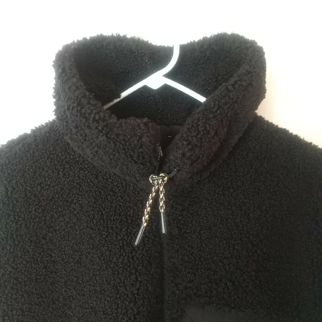 ZARA ザラ ボアジャケット ブルゾン ショート丈 プードル S 黒