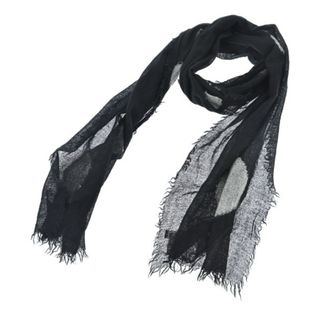 Yohji Yamamoto - YOHJI YAMAMOTO ヨウジヤマモト ストール - 黒 Yohji Yamamoto - YOHJI YAMAMOTO ヨウジヤマモト ストール - 黒