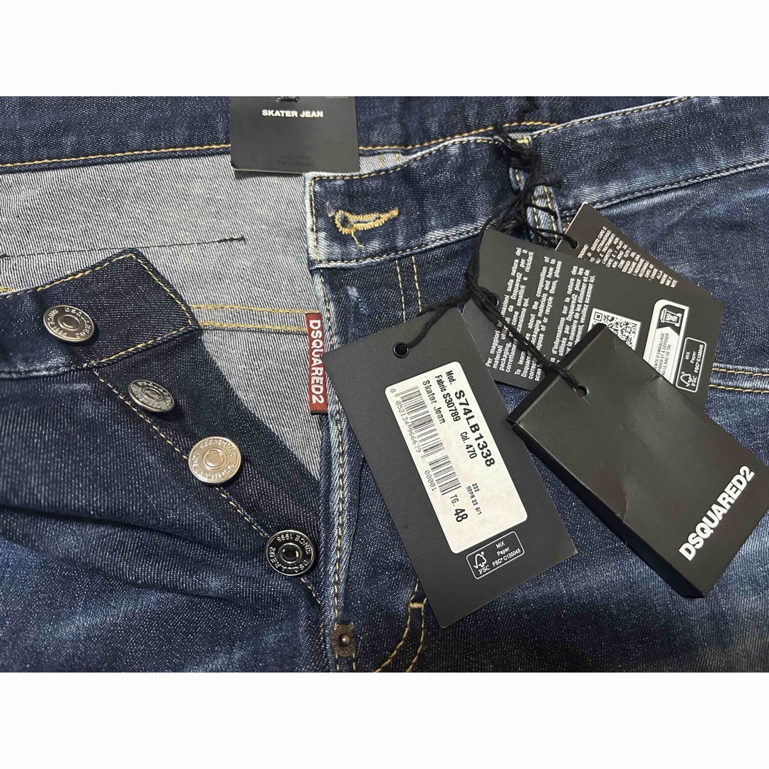 DSQUARED2 - 2023AW DARK SCAR WASH SKATER JEANS 48の通販 by DSQUARED2 - 2023AW DARK SCAR WASH SKATER JEANS 48の通販 by