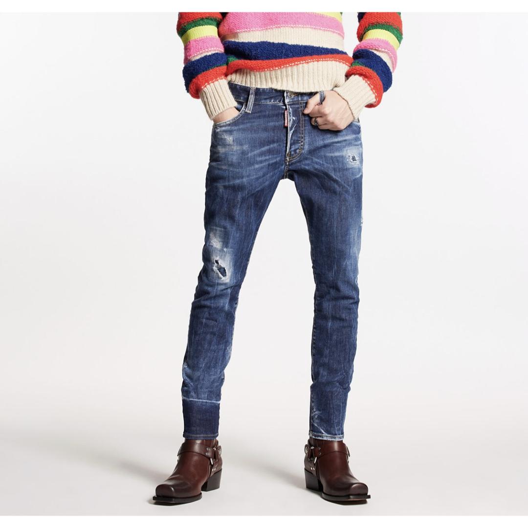 DSQUARED2 - 2023AW DARK SCAR WASH SKATER JEANS 48の通販 by DSQUARED2 - 2023AW DARK SCAR WASH SKATER JEANS 48の通販 by