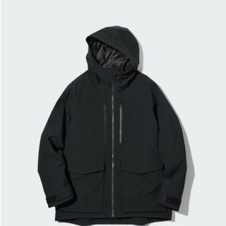 UNIQLO - UNIQLO ユニクロ 防風パデッドコート オリーブ XLの UNIQLO - UNIQLO ユニクロ 防風パデッドコート オリーブ XLの