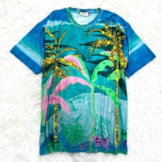 CELINE - CELINE セリーヌ バイカラー スタッズ ロゴ プリント T CELINE - CELINE セリーヌ バイカラー スタッズ ロゴ プリント T