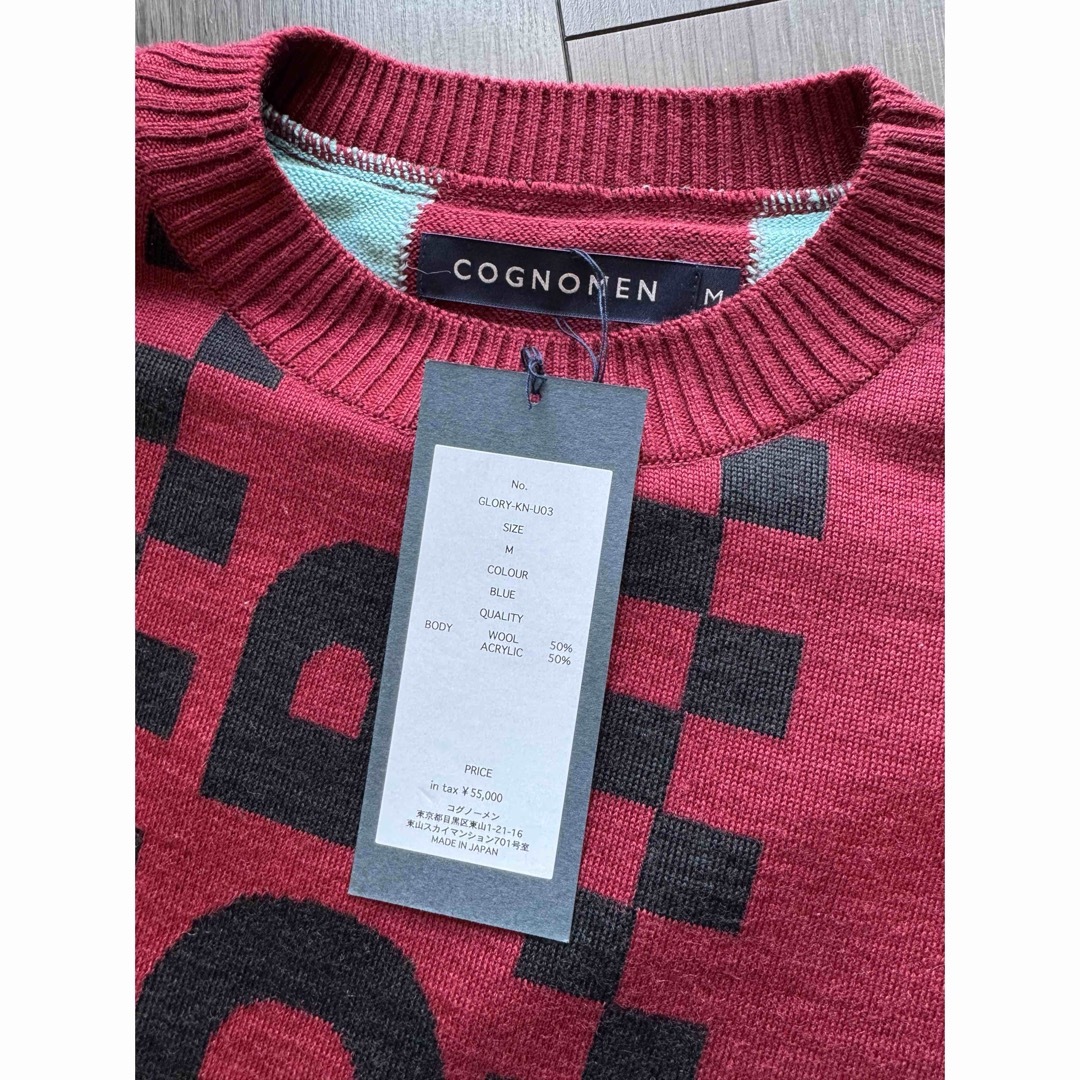未使用】COGNOMEN コグノーメン FOOTBALL SCARF KNIT 未使用】COGNOMEN コグノーメン FOOTBALL SCARF KNIT