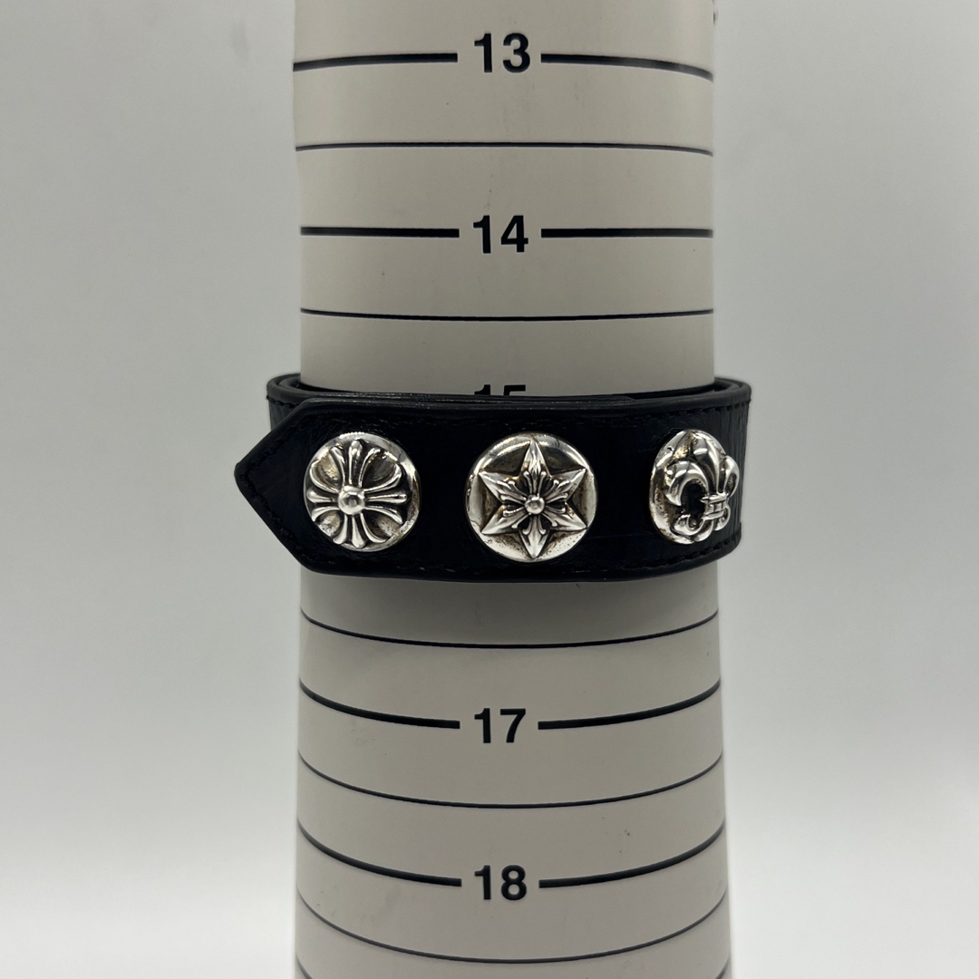 クロムハーツ CHROME HEARTS マルチ3ボタン2スナップ ブレスレット