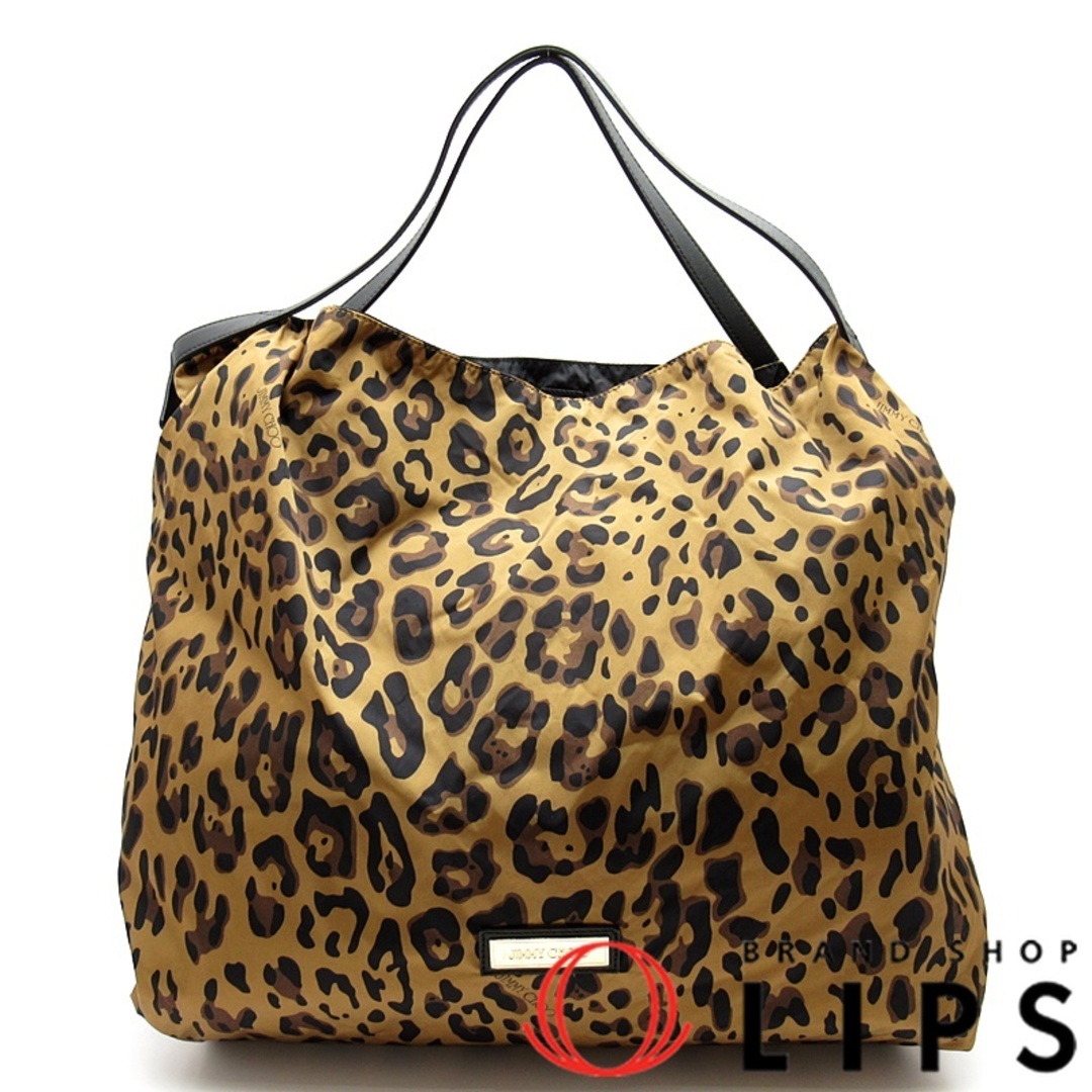 JIMMY CHOO - ジミーチュウ トートバッグ  ナイロン レディーストートバッグ レオパード【中古】