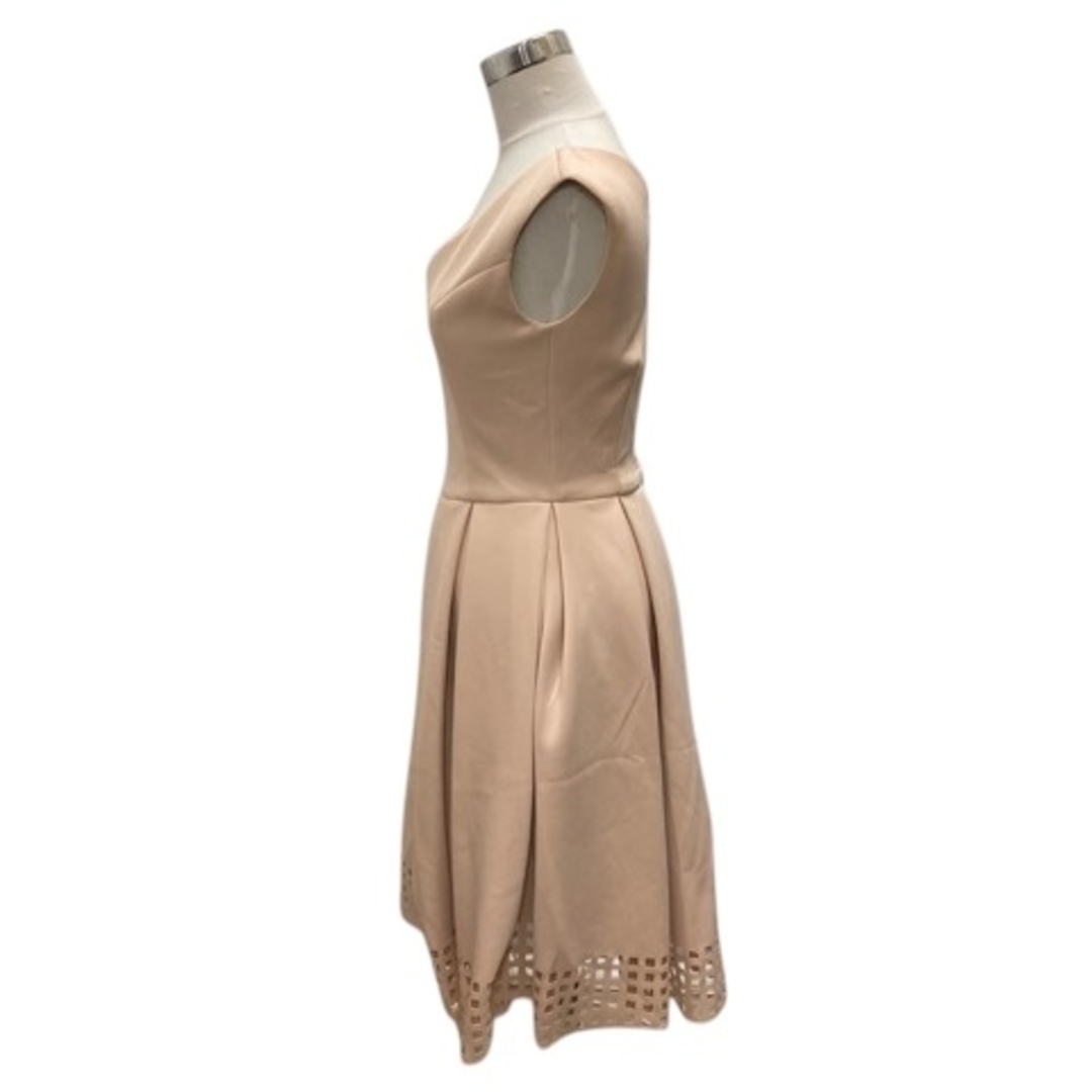 LagunaMoon(ラグナムーン)のラグナムーン ワンピース フレア 裏地 ノースリーブ 膝丈 M 桃 レディース レディースのワンピース(その他)の商品写真