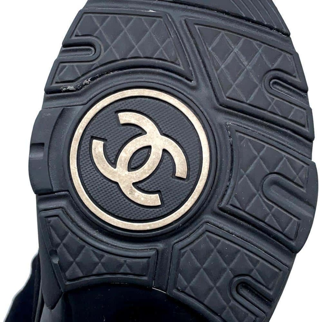 CHANEL - シャネル スニーカー ココマーク ツイード スエード CHANEL - シャネル スニーカー ココマーク ツイード スエード