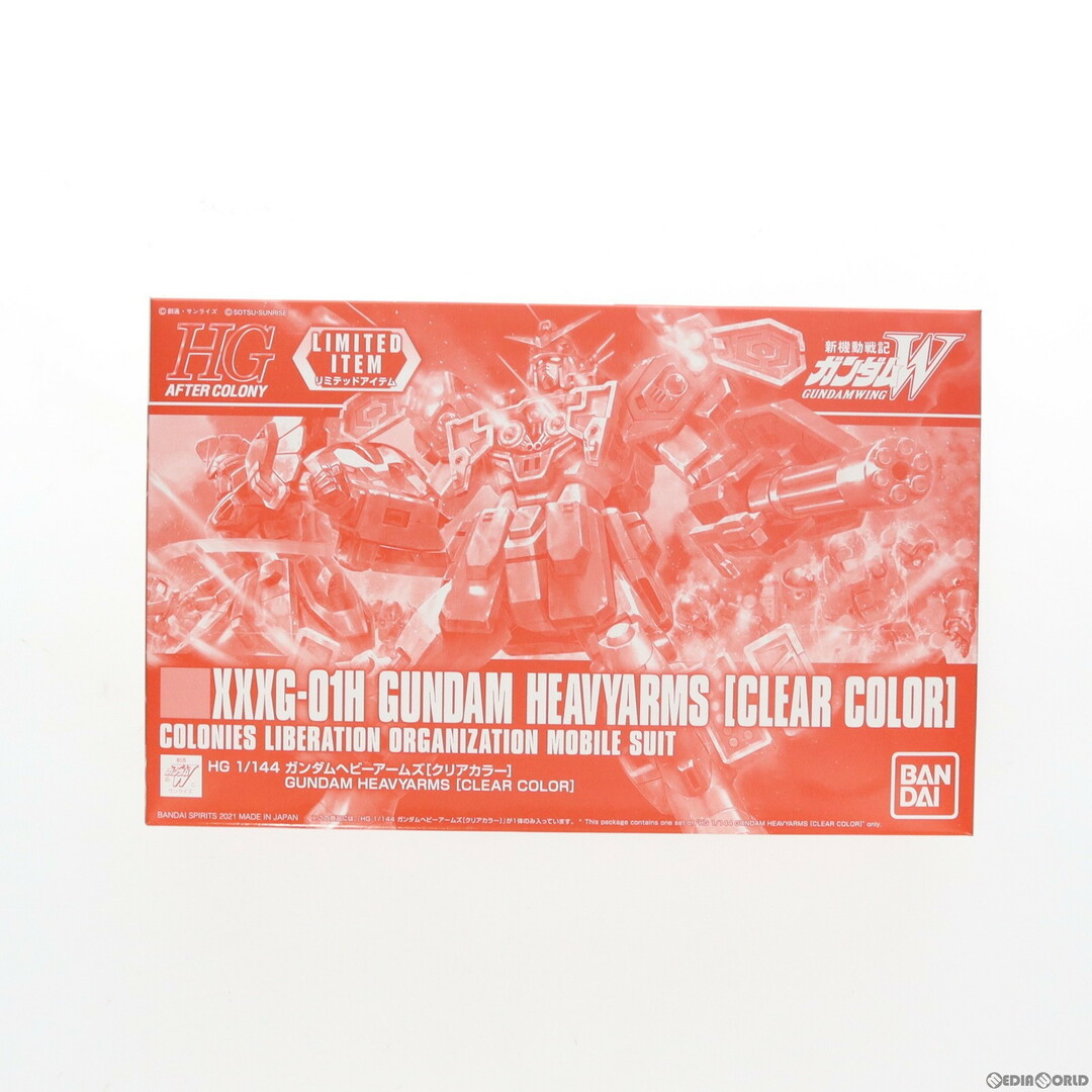 BANDAI(バンダイ)のイベント限定 HG 1/144 XXXG-01H ガンダムヘビーアームズ(クリアカラー) 新機動戦記ガンダムW(ウイング) プラモデル(506102) バンダイスピリッツ エンタメ/ホビーのおもちゃ/ぬいぐるみ(プラモデル)の商品写真