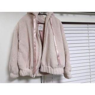 Ank Rouge - アンクルージュ ロックベア中綿モッズコート 白の Ank Rouge - アンクルージュ ロックベア中綿モッズコート 白の