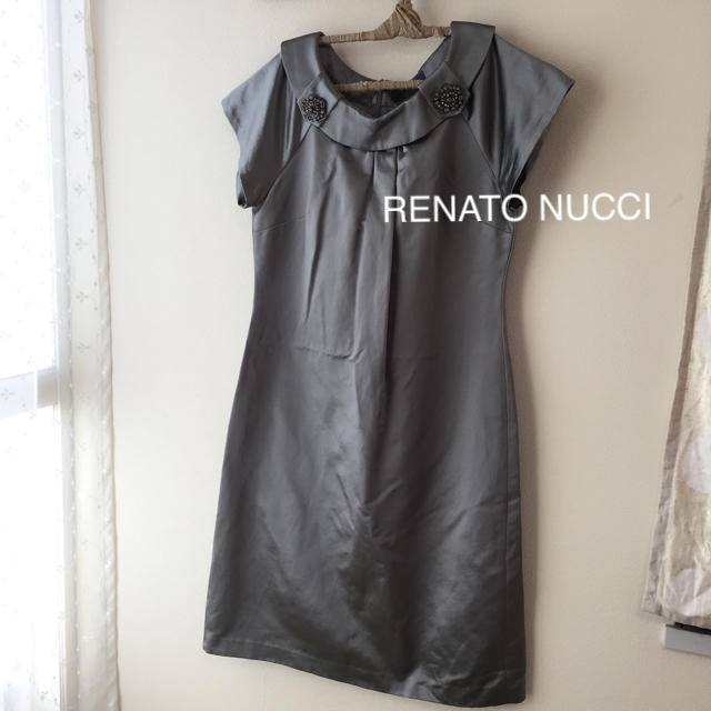 BCBGMAXAZRIA(ビーシービージーマックスアズリア)のRENATO NUCCI  レナートヌッチ ナラカミーチェ ドレスワンピース 絹 レディースのワンピース(ひざ丈ワンピース)の商品写真