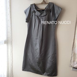 ビーシービージーマックスアズリア(BCBGMAXAZRIA)のRENATO NUCCI  レナートヌッチ ナラカミーチェ ドレスワンピース 絹(ひざ丈ワンピース)