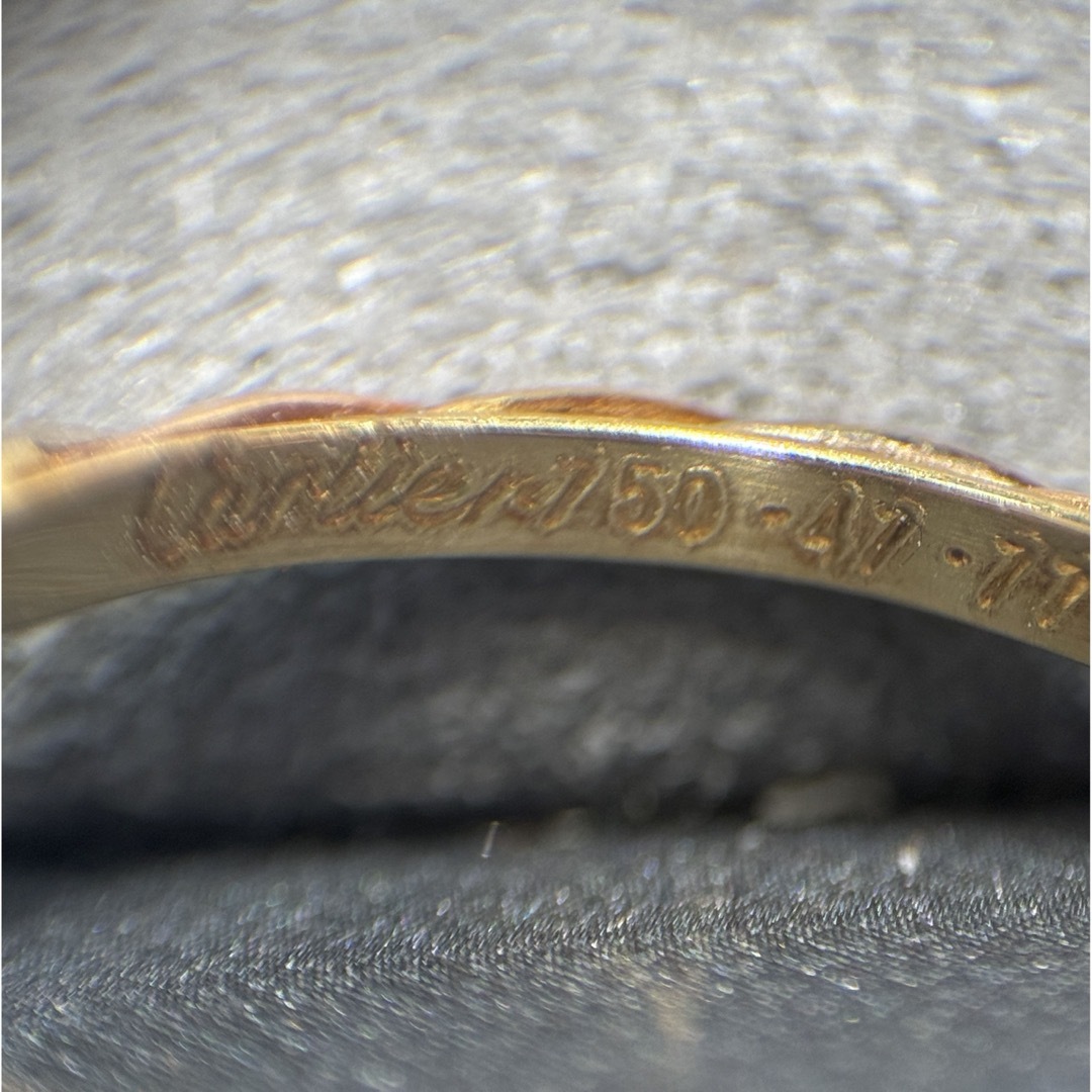 Cartier - Cartierカルティエ 750 エメラルド ツイストリングの Cartier - Cartierカルティエ 750 エメラルド ツイストリングの