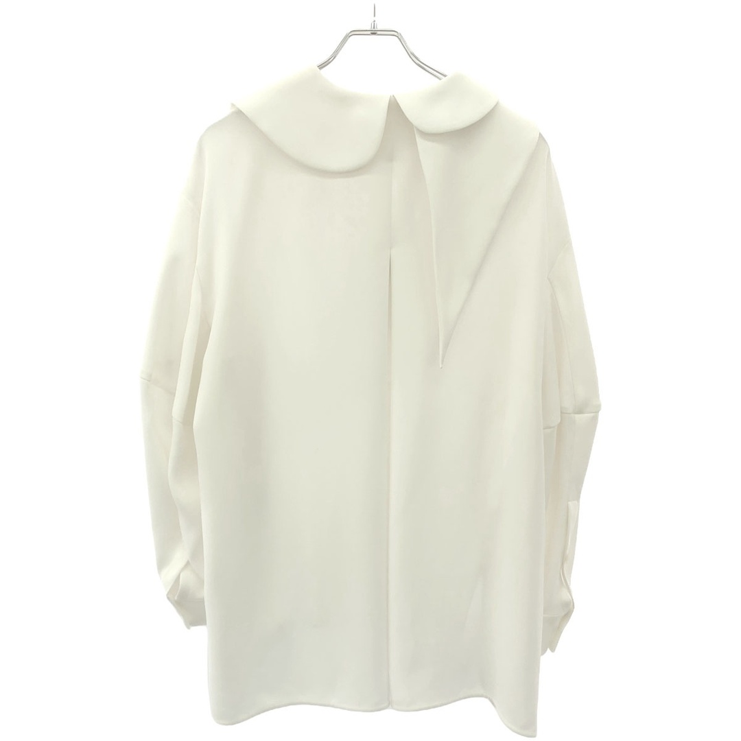 【最安値挑戦】 ENFOLD エンフォルド 24SS ASYMMETRY COLLAR BLOUSE アシンメトリーカラーシャツブラウス 300HS130-0360 ホワイト 38 トップス