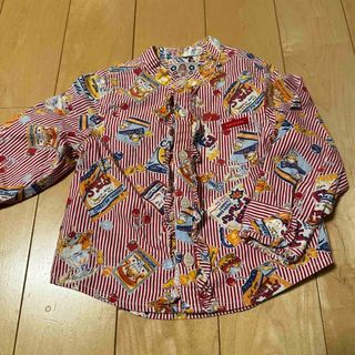 DADDYOHDADDY シャツ　レトロ　フリル　駄菓子　90