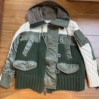 sacai - サカイ 23-06811/Nylon Twill x Knit Blouson ナイロン sacai - サカイ 23-06811/Nylon Twill x Knit Blouson ナイロン