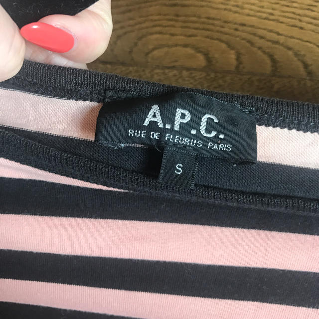 A.P.C(アーペーセー)のA.P.C ボーダーロンT サイズS レディースのトップス(Tシャツ(長袖/七分))の商品写真