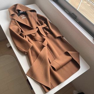 Max Mara - マックスマーラ 最高級ベルト付ロングコート J42の Max Mara - マックスマーラ 最高級ベルト付ロングコート J42の