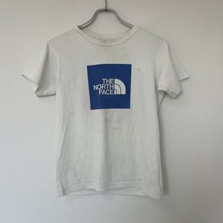 【THE NORTH FACE】ザノースフェイス　ホワイト　１５０　半袖Tシャツ　英字ロゴ　果樹ア(Tシャツ/カットソー)