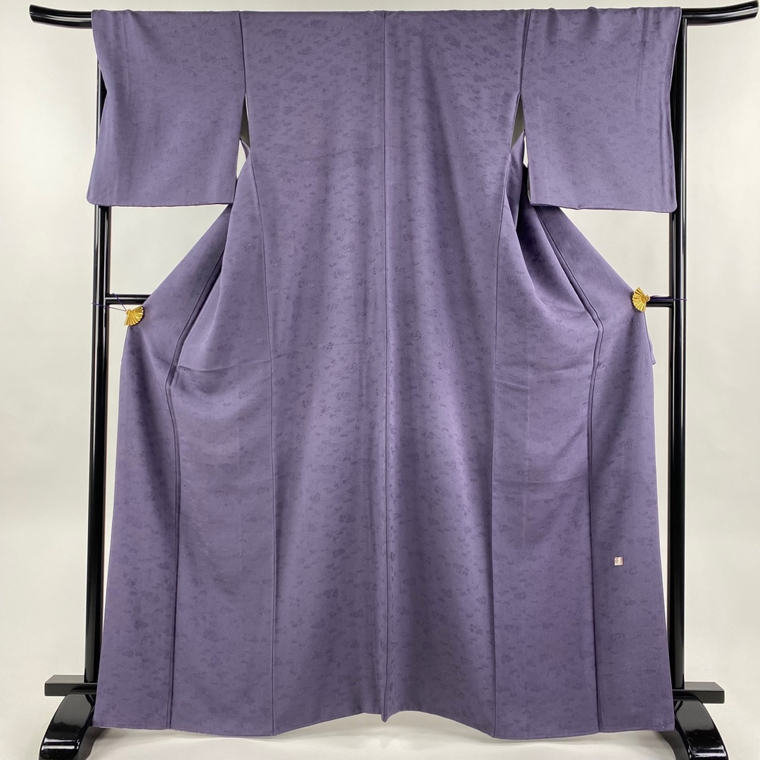 色無地 身丈165cm 裄丈67cm 正絹 逸品 【中古】