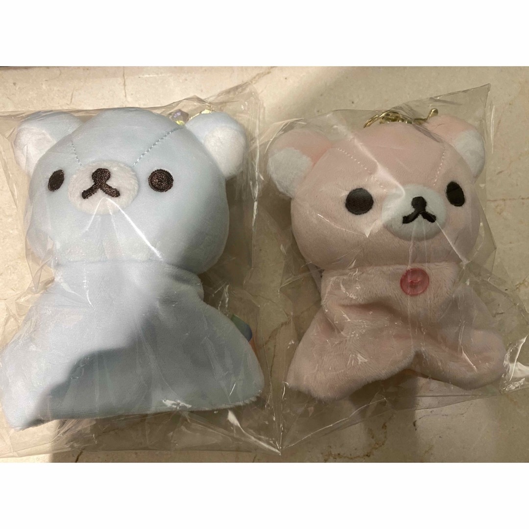 ぬいぐるみリール付キーカバー(雨のち晴れのリラックマ・コリラックマ ) エンタメ/ホビーのおもちゃ/ぬいぐるみ(キャラクターグッズ)の商品写真