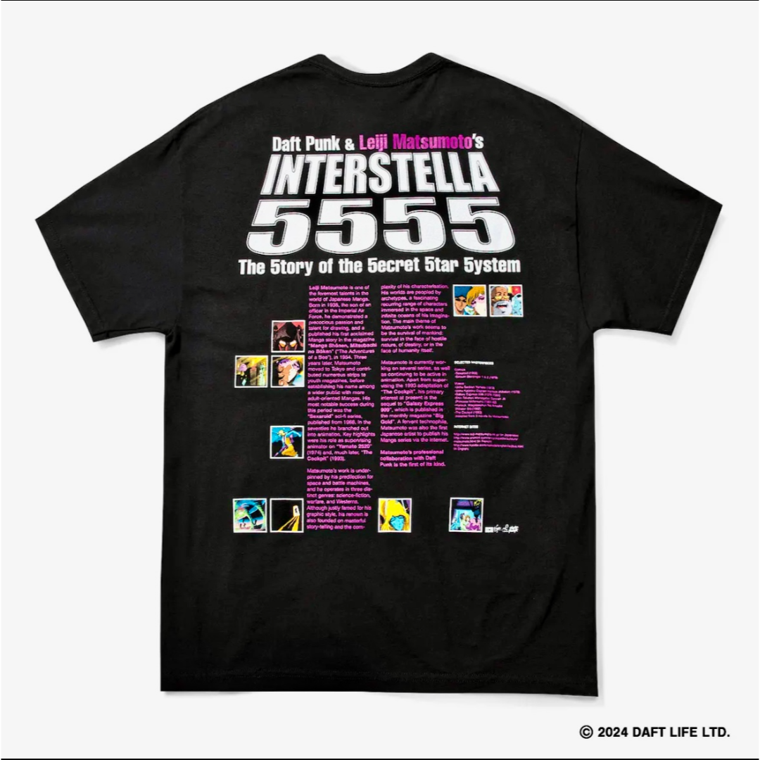 DAFT PUNK and 松本零士 GEEKS RULE Tシャツ 01 XL DAFT PUNK and 松本零士 GEEKS RULE Tシャツ 01 XL