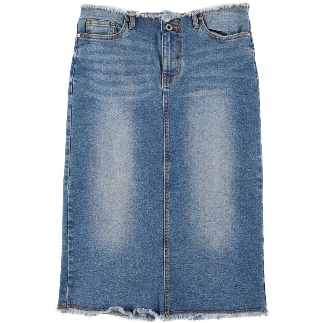 古着 Mavi Jeans デニム ハーフ丈 タイトスカート レディースM相当 /eaa524941