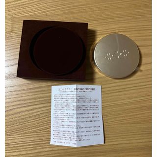 新品未使用　ていねい通販　花つなぎミラー　ゴールド色　手鏡　プレゼントにも