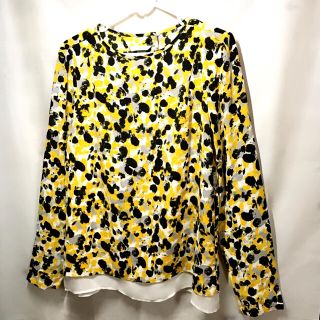 エイチアンドエム(H&M)の★値下げ★ H&M エイチアンドエム 総柄 シフォンブラウス ZARA ザラ(シャツ/ブラウス(長袖/七分))