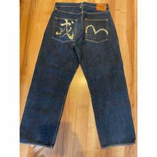 EVISU - サイズ33 虎耳 2001 戎 白カモメ NO2 エヴィス エビスの EVISU - サイズ33 虎耳 2001 戎 白カモメ NO2 エヴィス エビスの
