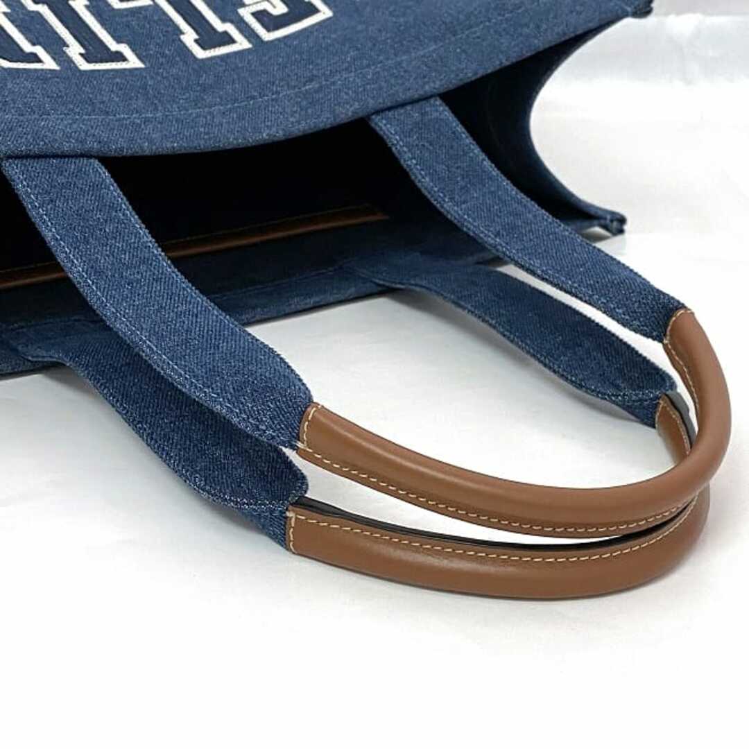 CELINE - セリーヌ トートバッグ ラージカバ ブルー 美品 トート CELINE - セリーヌ トートバッグ ラージカバ ブルー 美品 トート