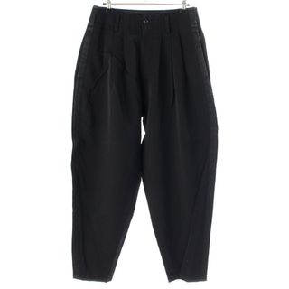 ワイズフォーメン Y's for men ウール 側章 2タック パンツ スラックス ボトムス MX-P05-101  ブラック S【中古】(その他)