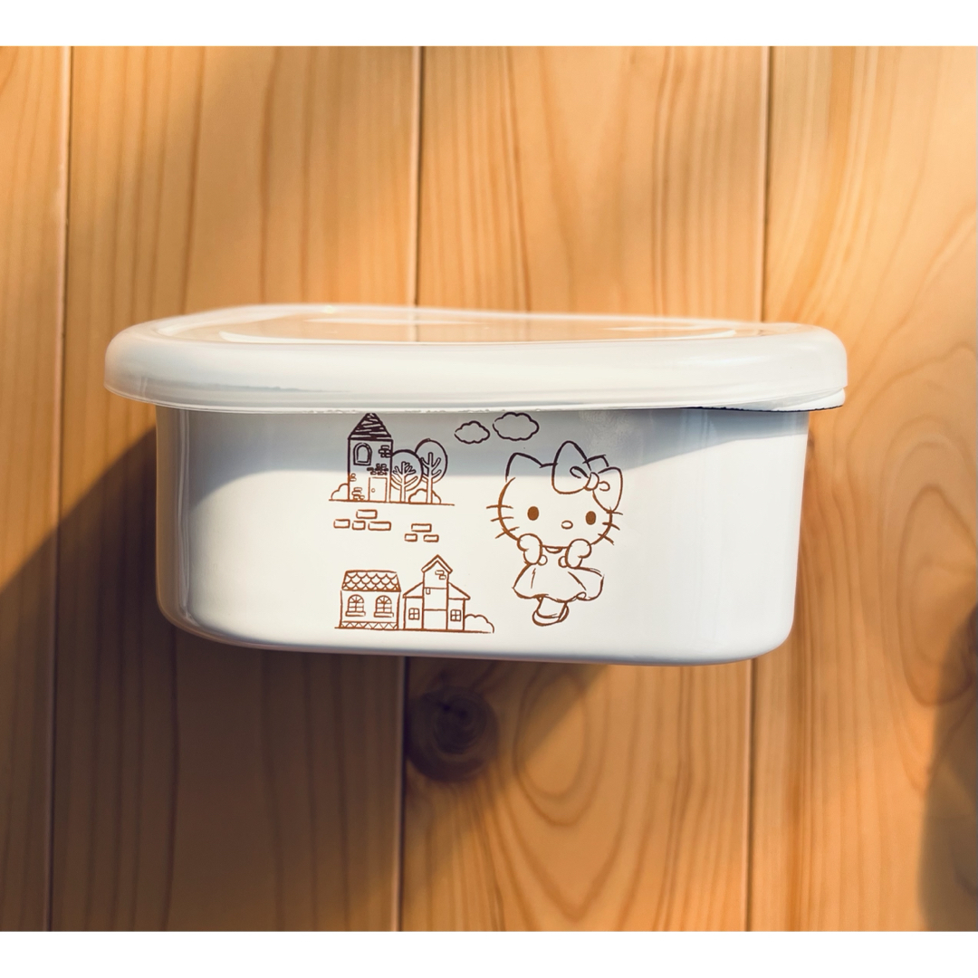 ハローキティ(ハローキティ)のHELLO KITTY 食品保存容器 3個セット インテリア/住まい/日用品のキッチン/食器(容器)の商品写真